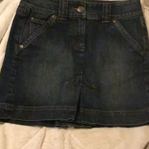 Denim mini skirt